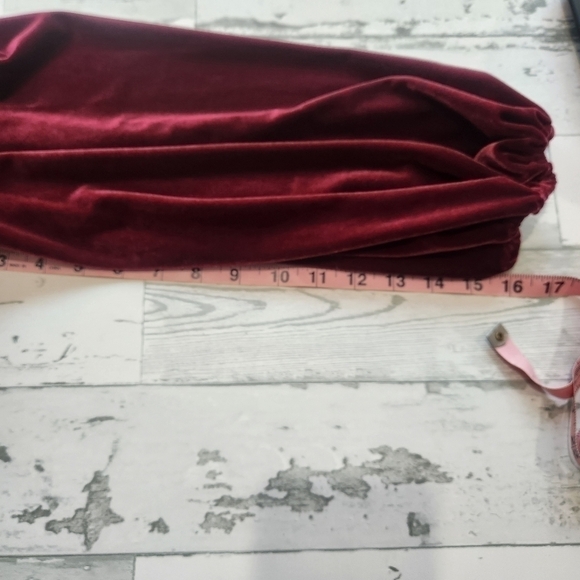 Gianni Bini Mariah 3/4 Sleeve Plunging V-Neck Velvet A-Line Dress Size 10 NWT - Picture 7 of 10